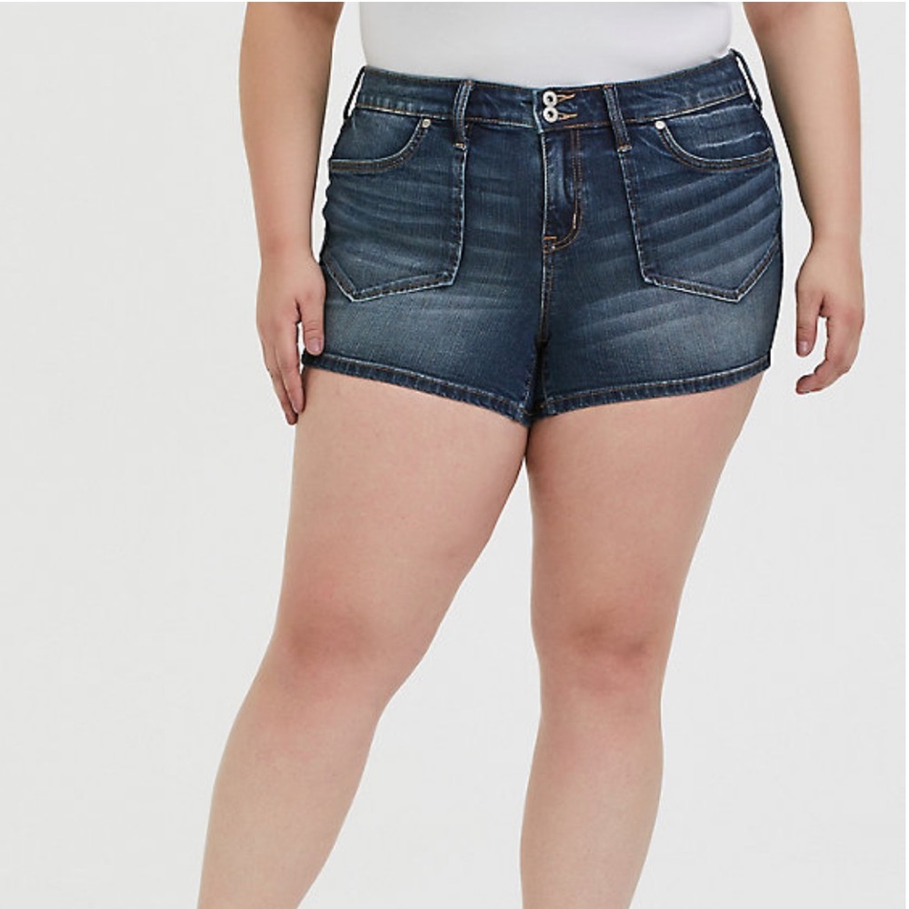 🆕 SHORT SHORT - VINTAGE STRETCH DARK WASH